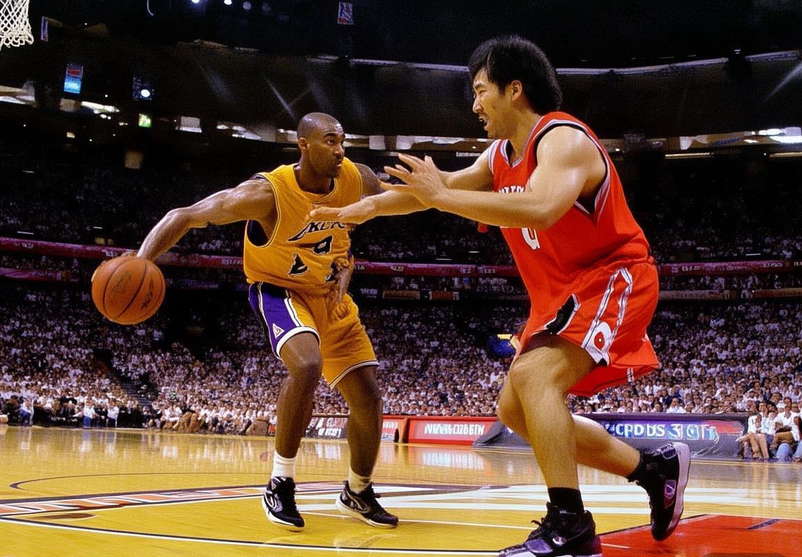 2002年NBA科比姚明巅峰对决：湖人火箭传奇之夜(图2)